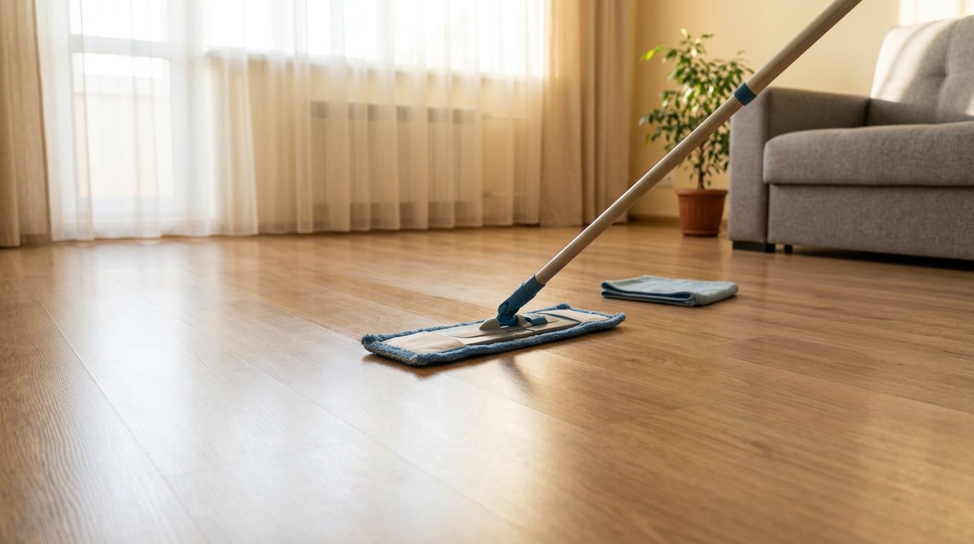 Как мыть ламинат без разводов: правила и средства