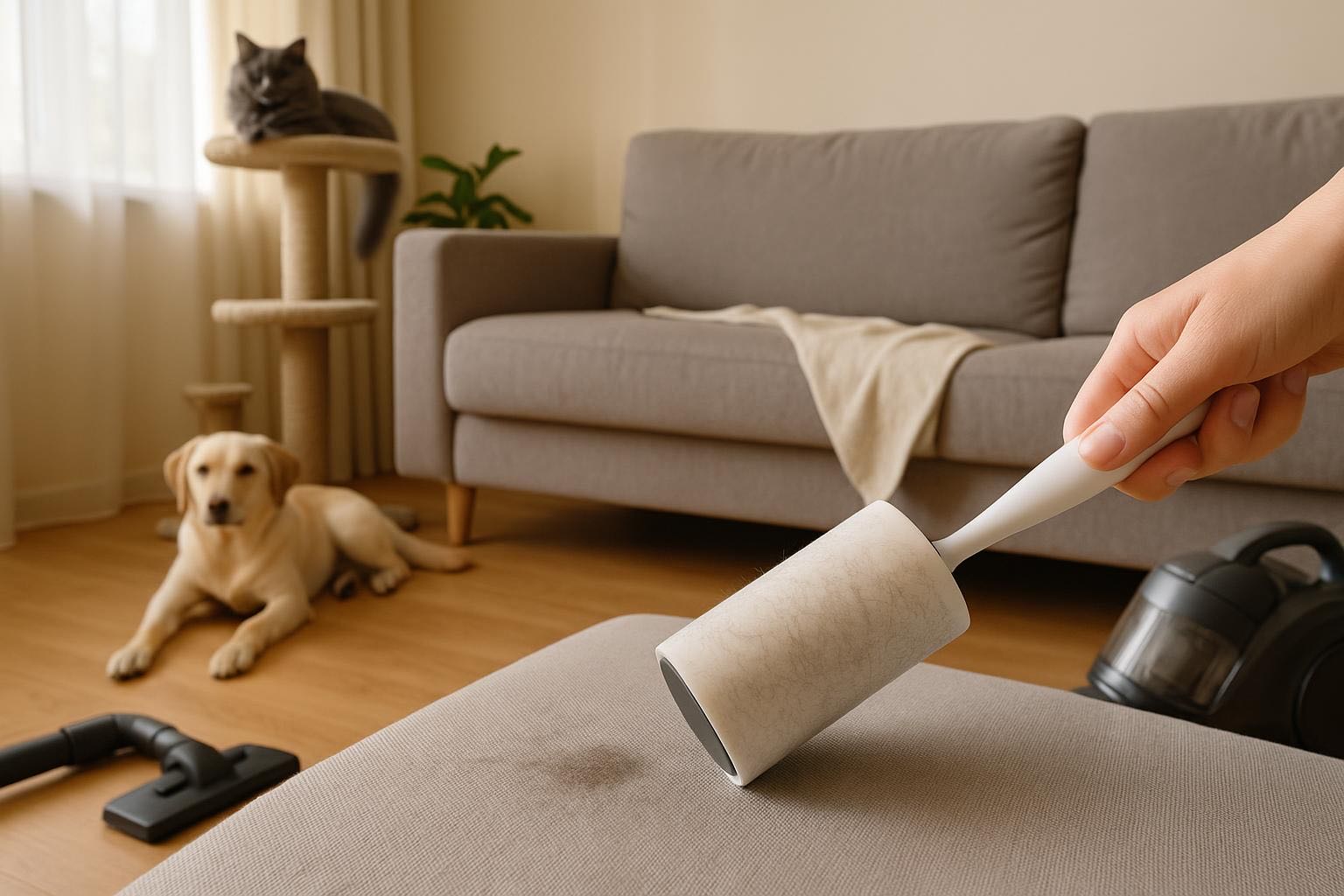 Как убирать квартиру, если есть домашние животные